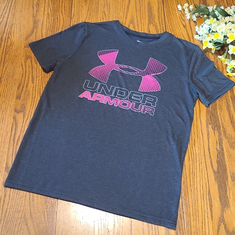 Under Armour Athletic Shirt - Gray - Girl's Large